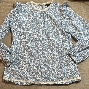 J. Crew Long Sleeve Cotton Blouse